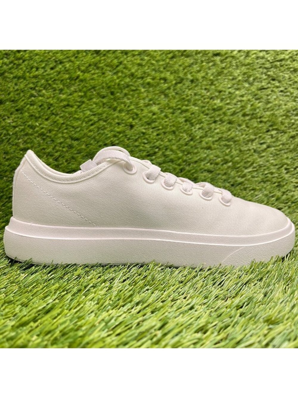 Allbirds Canvas Piper 2 Womens Size 6.5 White Athletic Running Shoes Sneakers